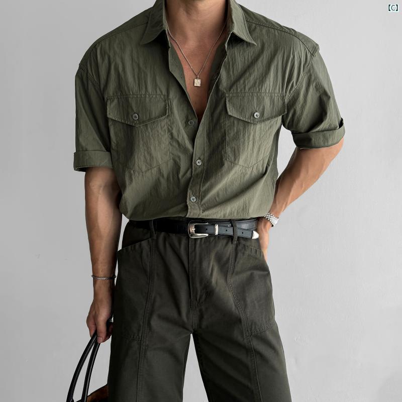 メンズ ファッション 男性用 オシャレ シンプル 大人 かっこいい 大きいサイズ ストリート 紳士服 アメリカン ヴィンテージ ジャカード チェック柄 長袖 シャツ 春 レトロ ド シャツ ジャケット
