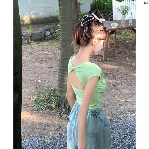 レディース ファッション おしゃれ 海外 海外風 かわいい ショート へそ出し 半袖 Tシャツ 夏 耐久性 スリム バックレ ストップ レディース ファッション おしゃれ 海外 海外風 かわいい ショート へそ出し 半袖 Tシャツ 夏 耐久性 スリム バックレ ストップ
