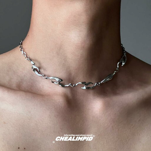 Y2K ファッション 2000代 CHEALIMPID 特殊形状 メタル ネックレス ストリート ヒップ ホップ メンズレディース ハイエンド 鎖骨 ネック Y2K ファッション 2000代 CHEALIMPID 特殊形状 メタル ネックレス ストリート ヒップ ホップ メンズレディース ハイエンド 鎖骨 ネック