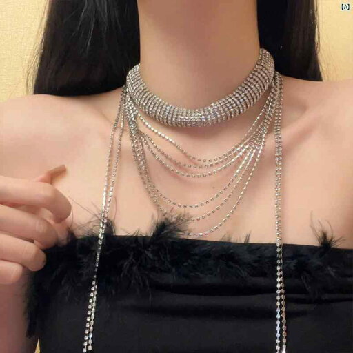 Y2K ファッション 2000 アメリカ ラインストーンネックレス レディース 魅惑的 タッセル ドレス アクセサリー スーパー フラッシュ 鎖骨 チェーンチョーカー ネックレス Y2K ファッション 2000 アメリカ ラインストーンネックレス レディース 魅惑的 タッセル ドレス アクセサリー スーパー フラッシュ 鎖骨 チェーンチョーカー ネックレス