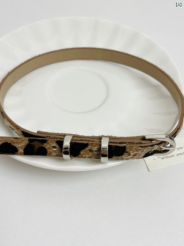 Y2K ファッション　2000 調節可能 ヒョウ柄 馬 毛 チョーカー ネックレスブレスレット スタイリッシュ ガール ネックレス パンク レザー ネック ストラップ