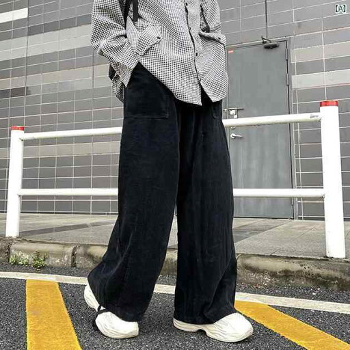 アメリカン レトロ ストリート インス ストレート ワイド パンツ メンズ 和風 風 ドレープ ワークパンツ アメリカン レトロ ストリート インス ストレート ワイド パンツ メンズ 和風 風 ドレープ ワークパンツ