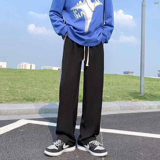 アメリカン 雰囲気 男性用 パンツー ストリート オーバー サイズ ブラウン ワイド レッグ パンツ サイドストライプ フロア レングス スウェットパンツ アメリカン 雰囲気 男性用 パンツー ストリート オーバー サイズ ブラウン ワイド レッグ パンツ サイドストライプ フロア レングス スウェットパンツ