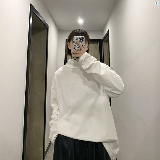 秋冬 メンズ ハーフ タートルネックシャツ ゆったり 厚手 長袖 Tシャツ スウェットシャツ ヒップ ホップ インナーウェア 秋冬 メンズ ハーフ タートルネックシャツ ゆったり 厚手 長袖 Tシャツ スウェットシャツ ヒップ ホップ インナーウェア