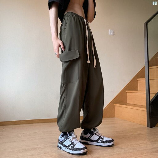 パンツ 男性 ファッション カジュアル レッグ バインディング スポーツ 韓国 九分丈 パンツ 男性 ファッション カジュアル レッグ バインディング スポーツ 韓国 九分丈