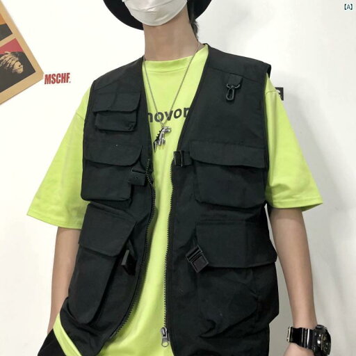日 系 アメリカ 人 機能的 ワークウェア ベスト 夏 写真撮影 メンズレディース 多機能 薄手 マルチ ポケット ジャケット 日 系 アメリカ 人 機能的 ワークウェア ベスト 夏 写真撮影 メンズレディース 多機能 薄手 マルチ ポケット ジャケット