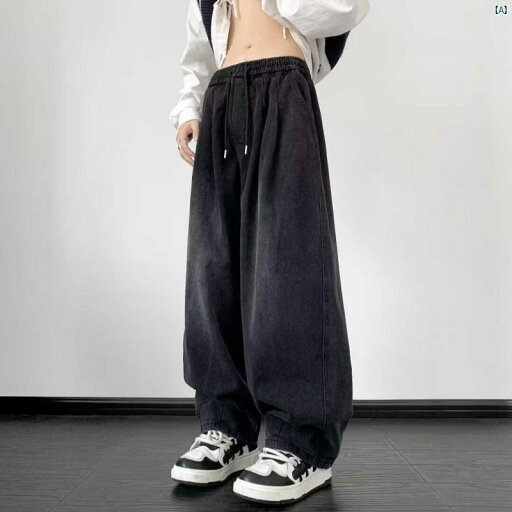 アメリカ レトロ ジーンズ メンズ ヴィンテージ ストレート カット ワイド レッグ パンツ ストリート ダッド アメリカ レトロ ジーンズ メンズ ヴィンテージ ストレート カット ワイド レッグ パンツ ストリート ダッド