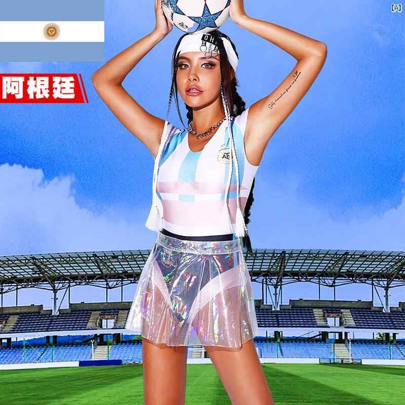 カップ サッカー ベビー ユニフォーム チアリーディング 服 フェミニン スーツ 衣装