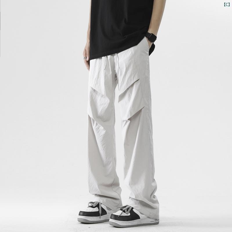 アメリカ 空挺 部隊 作業着 メンズ 機能 冷感 パンツ 夏 ティーンエイジャー グレー カジュアル スポーツ