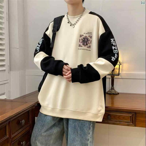 春 長袖 スウェットシャツ 学生 トップ ゆったり ラウンドネック 秋 韓国 春 長袖 スウェットシャツ 学生 トップ ゆったり ラウンドネック 秋 韓国