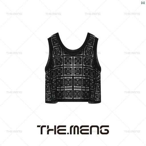 レディース レディース ファッション Mengmeng THEMENG 織物 ハイエンド フレンチシック ブラック 無地 キャミソール レディース レディース ファッション Mengmeng THEMENG 織物 ハイエンド フレンチシック ブラック 無地 キャミソール