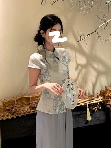 レディース ファッション おしゃれ 海外 大人 上品 かわいい 中華風 スタンドカラー ジャカード シャツ 夏 ハイエンド ウエスト スリム スリット トップ レディース ファッション おしゃれ 海外 大人 上品 かわいい 中華風 スタンドカラー ジャカード シャツ 夏 ハイエンド ウエスト スリム スリット トップ