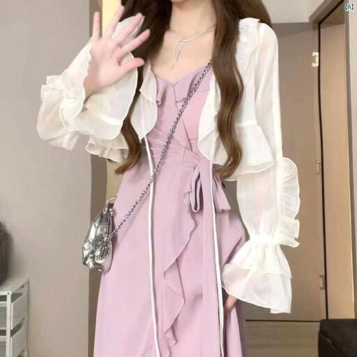 レディース ファッション おしゃれ 海外風 夏 春 秋 夏 レディース 優しい シフォン 日焼け防止 服 スカート 小柄 ショール カーディガンジャケット ショート ブラウス 付き レディース ファッション おしゃれ 海外風 夏 春 秋 夏 レディース 優しい シフォン 日焼け防止 服 スカート 小柄 ショール カーディガンジャケット ショート ブラウス 付き
