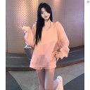 レディース ファッション おしゃれ 海外 海外風 夏 春 秋 上品 レディースファッション ミルクティー シスター 韓国 削減 ホルター ベスト トレーナー ショーツ レディース 春秋 ファッション セットアップ可