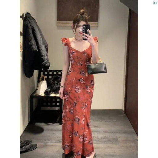 レディース レディース ファッション 海外 海外ファッション 綺麗 おしゃれ フレンチ レトロ U 字 ネック スモール フライ スリーブ 花柄 ドレス 夏 優しい 休日 ロング レディース レディース ファッション 海外 海外ファッション 綺麗 おしゃれ フレンチ レトロ U 字 ネック スモール フライ スリーブ 花柄 ドレス 夏 優しい 休日 ロング