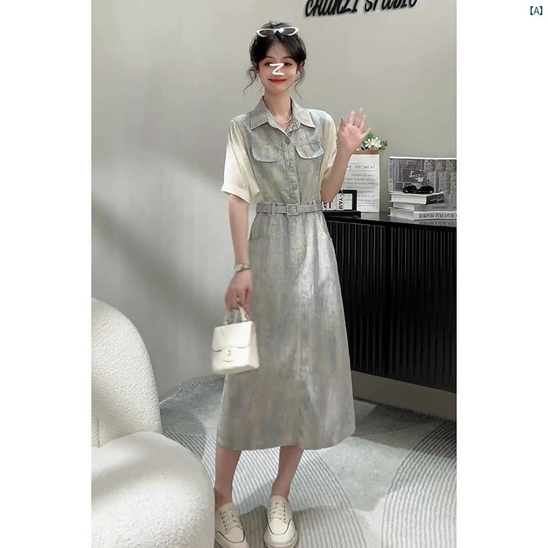 レディース レディース ファッション 海外 海外ファッション 綺麗 おしゃれ スプライシング パフスリーブ ウエスト ドレス 夏 通勤 ロング