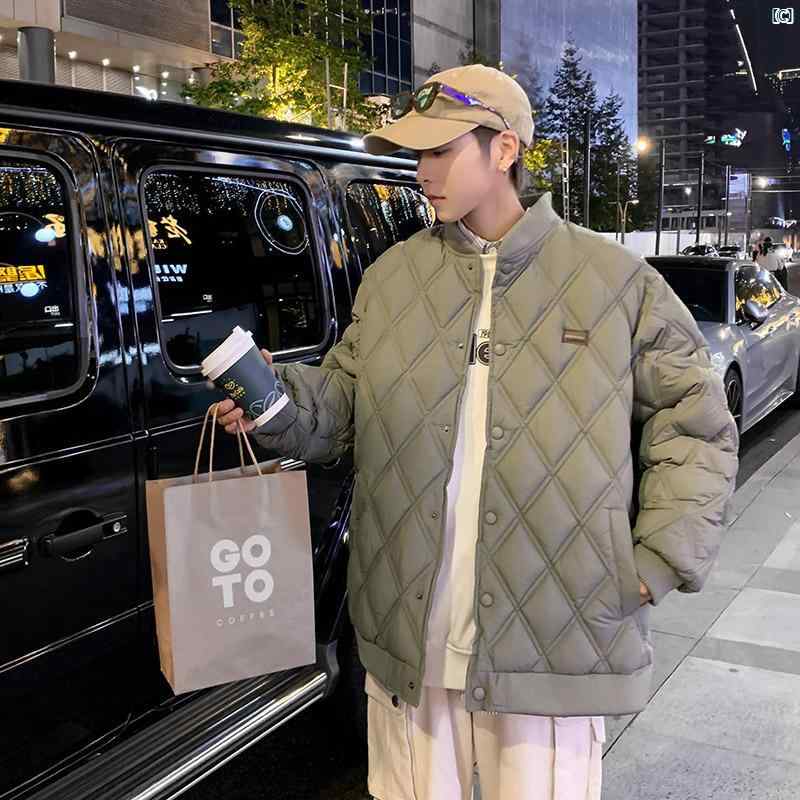 コットン コート メンズカジュアル コットンコート 冬 厚手 スタンドカラー ベースボール カラー ジャケット