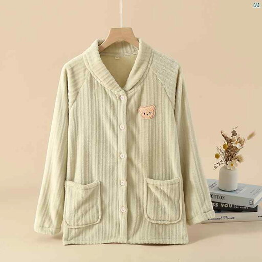 冬 コーラル ベルベット トップ レディース 長袖 ストライプ 裏起毛 厚手 フランネル ホーム 服 屋外着用 可能 クマ 無地 冬 コーラル ベルベット トップ レディース 長袖 ストライプ 裏起毛 厚手 フランネル ホーム 服 屋外着用 可能 クマ 無地