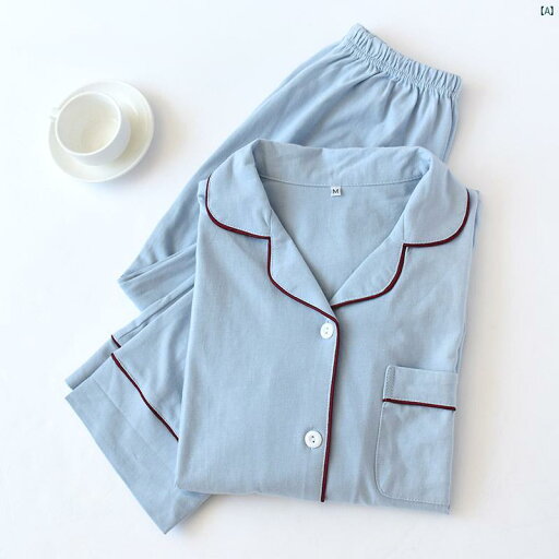 コットンニット 春秋 レディース ホーム 服 長袖 コットン 無地 パジャマ セット メンズスーツ カップル 薄手 コットンニット 春秋 レディース ホーム 服 長袖 コットン 無地 パジャマ セット メンズスーツ カップル 薄手