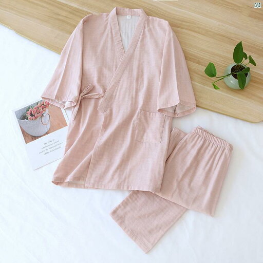 コットン 着物 パジャマ レディース 長袖 漢服 ホーム 服 スーツ 男性 春秋 薄手 ガーゼ カップル コットン 着物 パジャマ レディース 長袖 漢服 ホーム 服 スーツ 男性 春秋 薄手 ガーゼ カップル