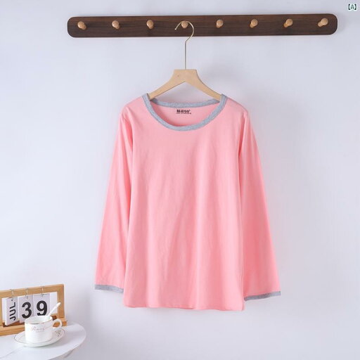 春夏 薄手 レディース コットンニット Tシャツ パジャマ ラウンドネック 長袖 トップ プルオーバー 大きいサイズ ホームウェア 肌 優しい 春夏 薄手 レディース コットンニット Tシャツ パジャマ ラウンドネック 長袖 トップ プルオーバー 大きいサイズ ホームウェア 肌 優しい