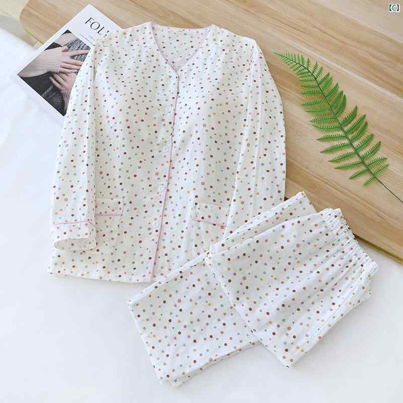 春夏 薄手 コットンガーゼ パジャマ レディース 胸パッド 取り外し 可能 コットン ホーム 服 カーディガン 大きめ サイズ プラス