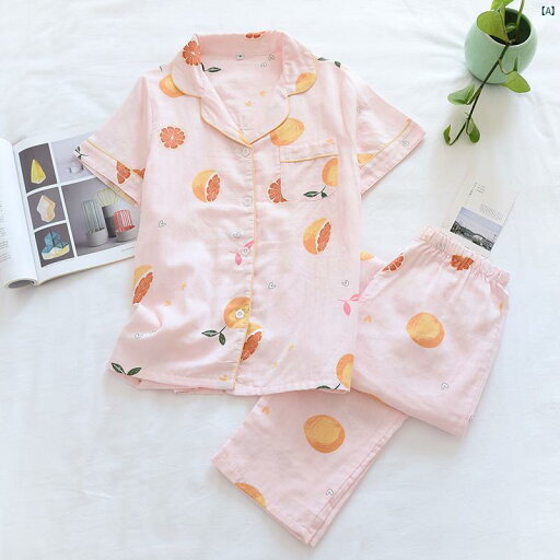 夏 パジャマ レディース 半袖 ズボン コットン 二層 ガーゼ ホーム 服 カーディガン 花柄 大きいサイズ プラス 夏 パジャマ レディース 半袖 ズボン コットン 二層 ガーゼ ホーム 服 カーディガン 花柄 大きいサイズ プラス