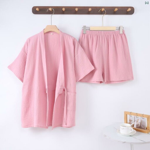 カップル メンズ 夏 コットン 二重 ガーゼ 着物 パジャマ レディース 半袖 ショート パンツ クレープ カーディガン 無地 ネクタイ カップル メンズ 夏 コットン 二重 ガーゼ 着物 パジャマ レディース 半袖 ショート パンツ クレープ カーディガン 無地 ネクタイ