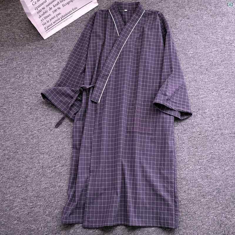 夏 カップル ウォッシュ コットン バスローブ 着物 浴衣 レディース ミドル丈 ネグリジェ メンズ カーディガン 大きめ サイズ