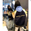 レディース レディース アーバンファッション モダンファッション 海外 欧州 個性的 中国 アメリカン レトロ コントラスト ストライプ コート レディース 春秋 ボン バー ジャケット 野球 ユニフォーム トップ