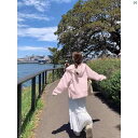 レディース Y2K アーバンファッション 海外ファッション レディース おしゃれ ピンク スウェットシャツ ジャケット レディース 春秋 韓国 子供 カジュアル トップ カーディガン(4)