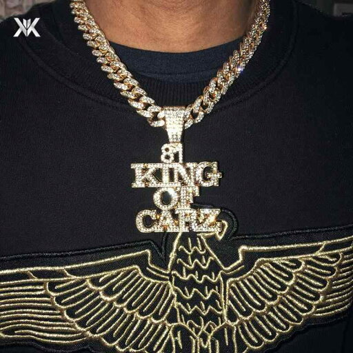 81 KING OR GARZ 文字 スプライス 数字 ヒップ ホップ ペンダント いっぱい キューバ 男性用 ショート ネックレス 81 KING OR GARZ 文字 スプライス 数字 ヒップ ホップ ペンダント いっぱい キューバ 男性用 ショート ネックレス