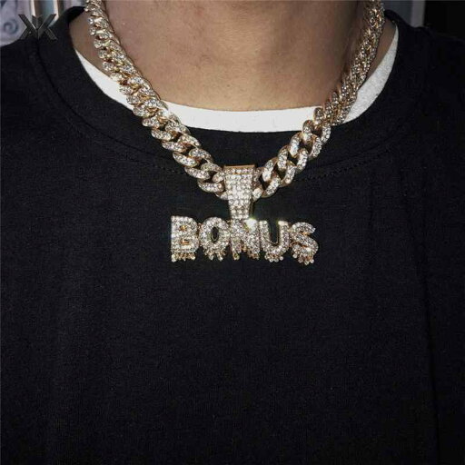 ボーナス フル ウォータードロップ レター スプライシング ペンダント ラップ HIPHOP ナイトクラブ ヒップ ホップ キューバ ネックレス メンズレディース ボーナス フル ウォータードロップ レター スプライシング ペンダント ラップ HIPHOP ナイトクラブ ヒップ ホップ キューバ ネックレス メンズレディース