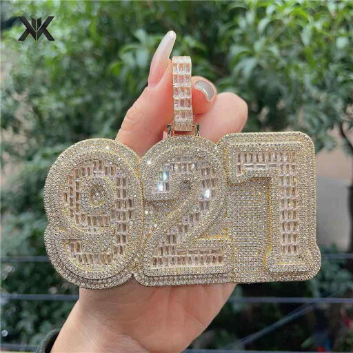 アメリカ ヒップ ホップ メンズ DIY 英 数字 真鍮 マイクロ 舗装 ジルコン 18 K リアルゴールド ラージ ペンダント アメリカ ヒップ ホップ メンズ DIY 英 数字 真鍮 マイクロ 舗装 ジルコン 18 K リアルゴールド ラージ ペンダント