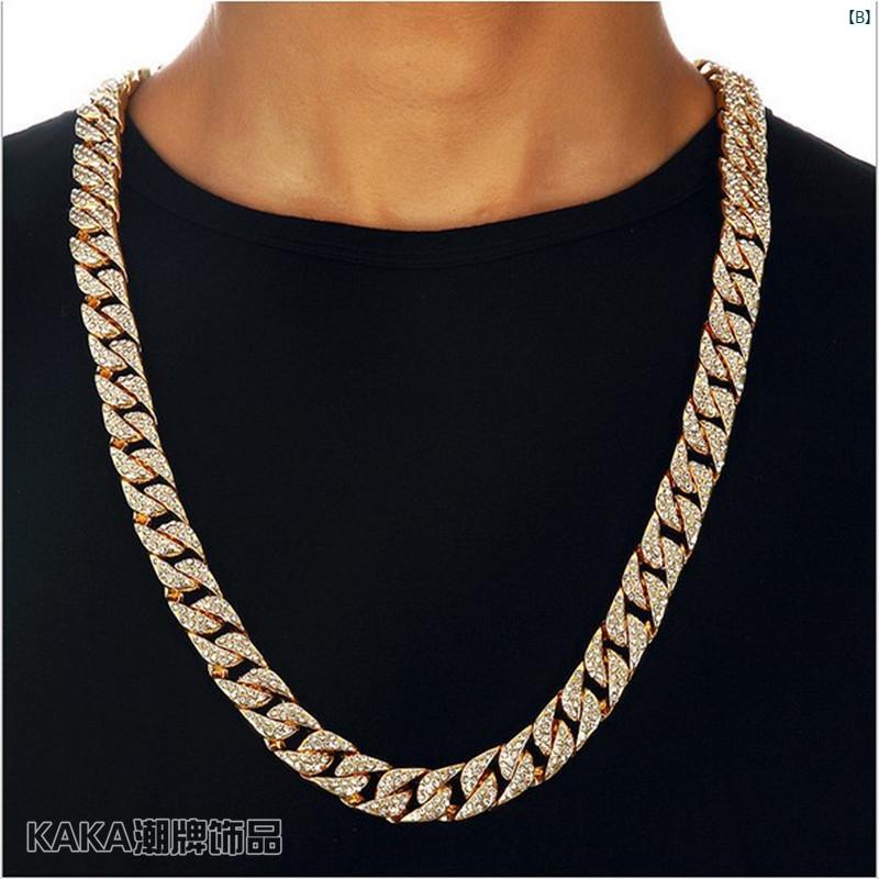 アメリカ ヒップ ホップ マイアミ ハイエンド ゴールド ブレスレット 誇張 フル リッチ