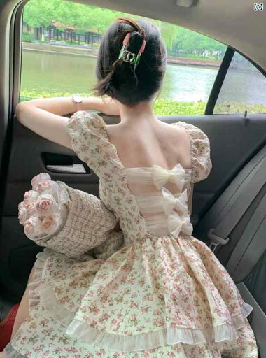 アーバンファッション ファッション モダン プリンセス スパイシー 花柄 ドレス 背中 リボン ふわふわ ケーキ アーバンファッション ファッション モダン プリンセス スパイシー 花柄 ドレス 背中 リボン ふわふわ ケーキ