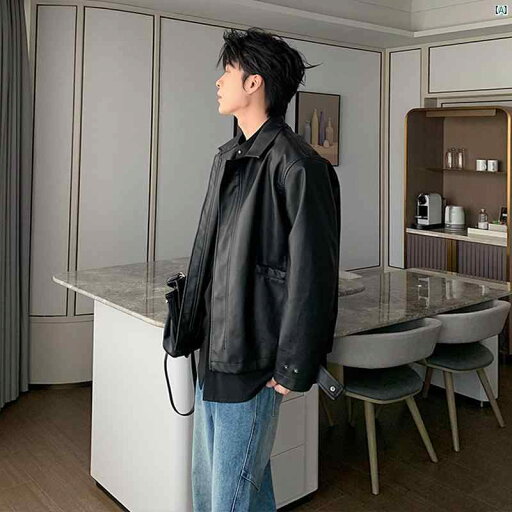 レザージャケット メンズ ハイエンド パイロット PU ボーイズ 秋冬 トップ レザージャケット メンズ ハイエンド パイロット PU ボーイズ 秋冬 トップ
