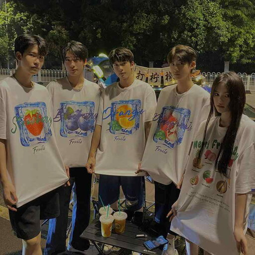 夏 イン ホット 半袖 Tシャツ メンズイン フルーツ プリント 夏 イン ホット 半袖 Tシャツ メンズイン フルーツ プリント
