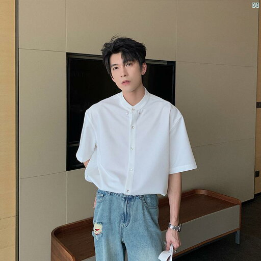 メンズ ファッション おしゃれ 韓国 韓国ファッション アーバン 新 中華風 メンズシャツ 半袖 メンズ 夏ノー アイロン シャツ クリーン フィット カジュアル トップ メンズ ファッション おしゃれ 韓国 韓国ファッション アーバン 新 中華風 メンズシャツ 半袖 メンズ 夏ノー アイロン シャツ クリーン フィット カジュアル トップ