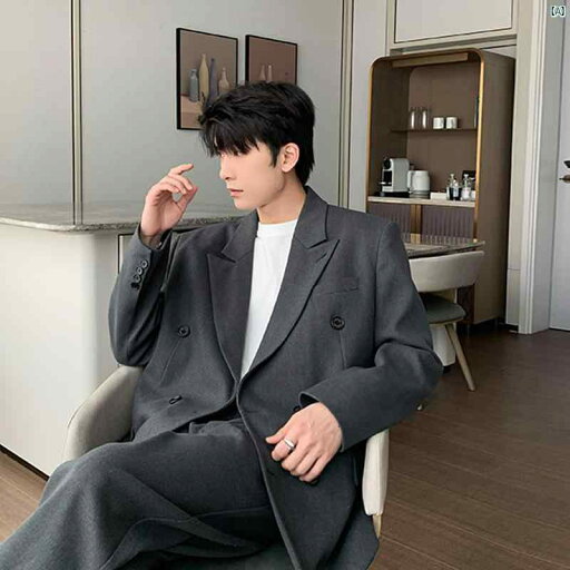 メンズ ファッション おしゃれ 韓国 韓国ファッション アーバン 秋冬 カジュアル スーツ メンズ 高級 ダブルブレスト 韓国 ゆったり セット メンズ ファッション おしゃれ 韓国 韓国ファッション アーバン 秋冬 カジュアル スーツ メンズ 高級 ダブルブレスト 韓国 ゆったり セット