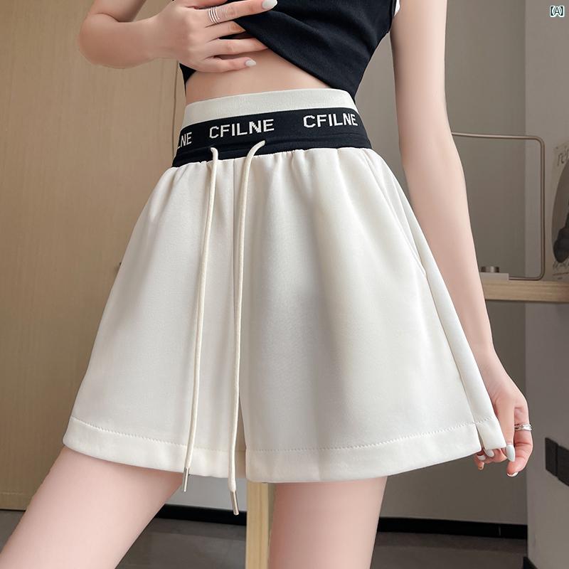 レディース レディース　アーバンファッション　モダンファッション　海外　欧州　個性的　アーバン 韓国 ストライプ カジュアルショーツ 夏 ハイウエスト スリム スポーツ 小柄 3点 パンツ