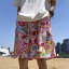 メンズ 韓国 オルチャンファッション ストリート ハワイアン フラワーショー ツメ ンズ 夏 ビーチ パンツ カップル 旅行 大きい 大きいサイズ 五分丈 冷感 4,859円