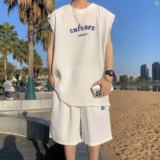 メンズ 韓国 オルチャンファッション ストリート サマー ワッフル ベスト スーツ 半袖 Tシャツ スポーツ 刺繍 快適 カジュアル 製 ゆったり ショート パンツ メンズ 韓国 オルチャンファッション ストリート サマー ワッフル ベスト スーツ 半袖 Tシャツ スポーツ 刺繍 快適 カジュアル 製 ゆったり ショート パンツ