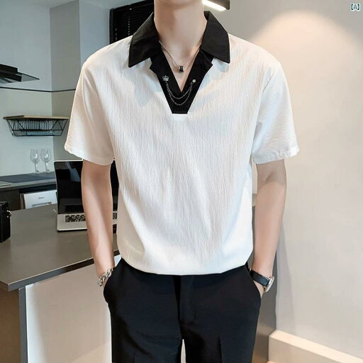 メンズファッション 海外ファッション 高級 シャツ メンズ 半袖 Tシャツ イン 冷感 インチ カジュアル ポロシャツ サマー メンズファッション 海外ファッション 高級 シャツ メンズ 半袖 Tシャツ イン 冷感 インチ カジュアル ポロシャツ サマー