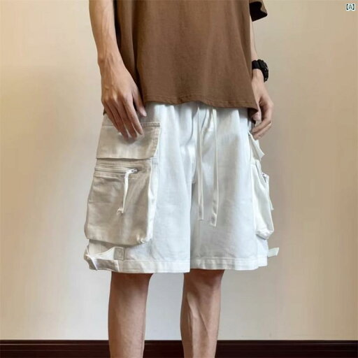 メンズファッション 海外ファッション 機能的 メンズ ワーク ショーツ 夏用 薄手 マルチ ポケット ミッド パンツ ゆったり アメカジ ホワイト 五分丈 メンズファッション 海外ファッション 機能的 メンズ ワーク ショーツ 夏用 薄手 マルチ ポケット ミッド パンツ ゆったり アメカジ ホワイト 五分丈
