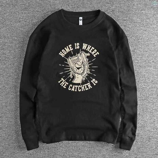 メンズファッション 海外ファッション 秋冬 レトロ 野球 男性用 長袖 Tシャツ 快適 フィット 起毛 コットン シャツ メンズファッション 海外ファッション 秋冬 レトロ 野球 男性用 長袖 Tシャツ 快適 フィット 起毛 コットン シャツ
