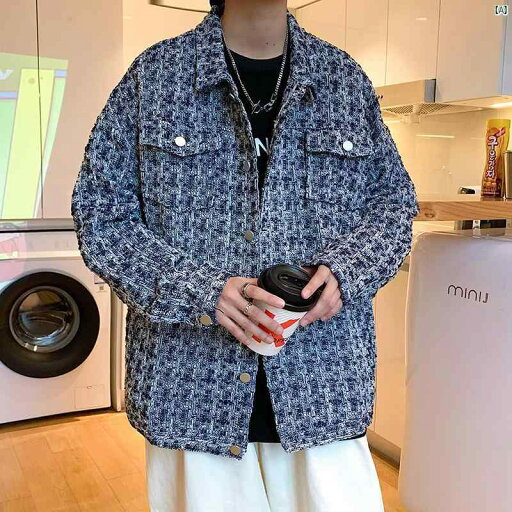メンズ 韓国ファッション メンズファッション 千鳥格子 コート bf ハイエンド ドレープ ストリート メンズ オーバー サイズ 織 ジャケット メンズ 韓国ファッション メンズファッション 千鳥格子 コート bf ハイエンド ドレープ ストリート メンズ オーバー サイズ 織 ジャケット