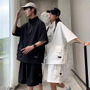 メンズ 韓国ファッション メンズファッション 中国 カジュアル スーツ メンズ 夏 半袖 Tシャツ イン 快適 ワークウェア ショーツ スポーツ 2点セット カップル コーデ