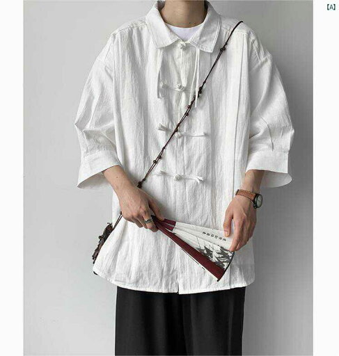 メンズ 韓国 ファッション ストリート 中華風 紳士服 七分袖 シャツ メンズジャケット 夏 漢服 唐 スーツ メンズ チュニック ローブ 男性 メンズ 韓国 ファッション ストリート 中華風 紳士服 七分袖 シャツ メンズジャケット 夏 漢服 唐 スーツ メンズ チュニック ローブ 男性