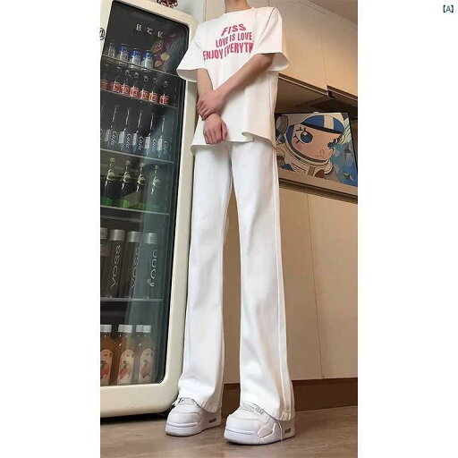 メンズ 韓国 ファッション ストリート 夏 長身 男性 ホワイト ブーツ カット ジーンズ 雰囲気 ロング ストレート パンツ クリーン フィット アメリカン ストリート メンズ 韓国 ファッション ストリート 夏 長身 男性 ホワイト ブーツ カット ジーンズ 雰囲気 ロング ストレート パンツ クリーン フィット アメリカン ストリート